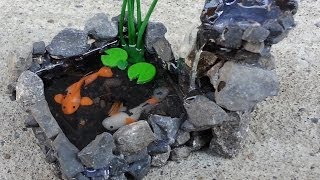 KOI POND WATERFALL Polymer Clay Tutorial [upl. by Paten]