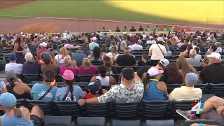 Tristyn Bailey Foundation host Angel Parent Night at Jumbo Shrimp game [upl. by Dougald514]