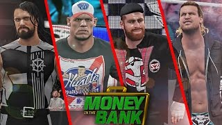 WWE 2K16 Money in the Bank 2016 Attires Package Seth Rollins John Cena Sami Zayn amp Ziggler [upl. by Nevart]