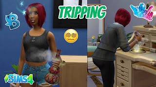 Tripping while making Crystals  Basemental Drugs Mod Sims 4 [upl. by Clare]