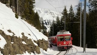 RhätischeBahn Mitfahrt im Be 44 512 [upl. by Arrek]