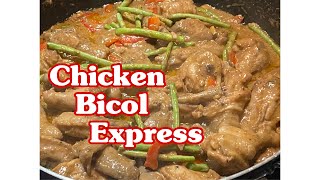 How To Cook Chicken Bicol ExpressPinoy RecipeChicken RecipeConeysVlog [upl. by Hansel792]