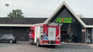 Brandweer weer opgeroepen na afgaan CO2melder Poiesz Harkema [upl. by Rheinlander]