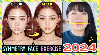 2024 SYMMETRY FACE EXERCISE  Fix asymmetrical face Get a perfectly symmetrical face in 2 weeks [upl. by Kristen]