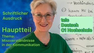 C1 Schreiben  Hauptteil  telc Deutsch C1 Hochschule  Deutsch lernen [upl. by Pirali]