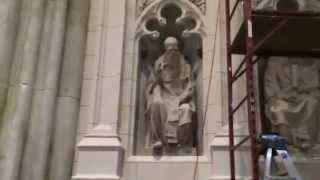 St Patricks Cathedral New York With Scaffolding [upl. by Morel687]