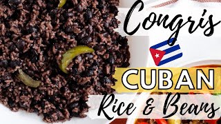 Congris Cubano  Moros y Cristianos  Cuban Style Rice And Beans [upl. by Subir]