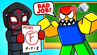 Miles FAILS His Math Test In Roblox [upl. by Halyhs978]