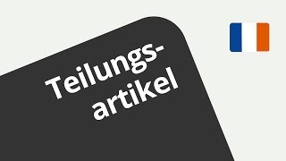 Der Teilungsartikel  Französisch  Grammatik [upl. by Ardyce]