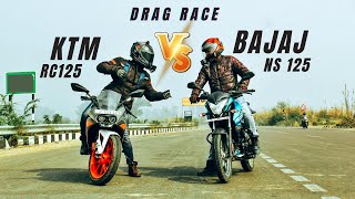 Ktm RC125 bs6 Vs Bajaj pulsar Ns125 Long Race  ye to hona hi tha  Ksc Vlogs [upl. by Pammie205]