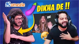 Omegle Funny Moments Ft Carryminati amp Gareeb [upl. by Surovy]