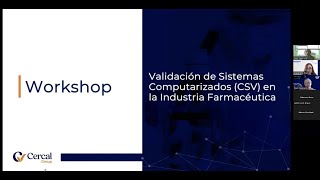 📽️ Workshop  Validación de Sistemas Computarizados [upl. by Nitsraek927]