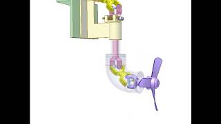 Azimuth thruster with universal joints [upl. by Doloritas]