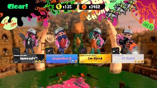 Splatoon 3  Salmon Run Freelance 87 Bonerattle Arena [upl. by Casilde]