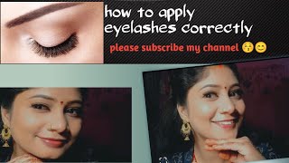 How To Apply Eyelashes Correctly Simran Glam Glow Vibes 😚ytshorts shorts beautytips [upl. by Mafalda]