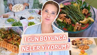 Ebru Şallı  BESLENME RUTİNİM 1 Günde Neler Yiyorum  Sağlıklı Tavsiyeler [upl. by Yousuf]