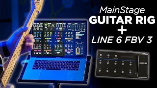 MainStage Guitar Rig with the Line 6 FBV3 Foot Controller [upl. by Harmon547]