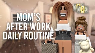 Moms After Work Daily Routine  Bloxburg Roleplay  alixia [upl. by Conard]