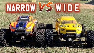 Wide Xmaxx vs Stock Width Xmaxx the Showdown [upl. by Eleanore]