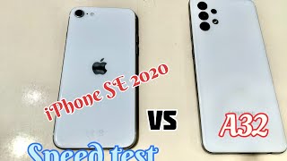 iPhone Se 2020 Vs Samsung A32 Speed Test 🔥Comparison and Review IPhone vs Samsung iphone samsung [upl. by Gillie430]