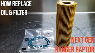 Next Gen Ranger Raptor Oil amp filter change [upl. by Hawkins]