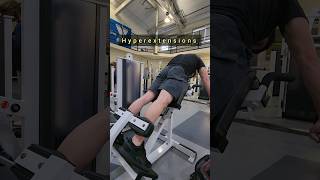 GROW YOUR GLUTES AND HAMSTRINGS glutes hamstrings hyperextension gluteworkout hamstringworkout [upl. by Kristo]