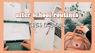 after school routines🥥🌿 TikTok Compilation [upl. by Aleedis]