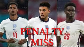 MISSED ENGLAND PENALTIES  Marcus Rashford Jadon Sancho amp Bukayo Saka [upl. by Danell]