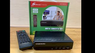 Mediasonic Homeworx HW130STB  OTA Digital Converter Box PVR  Review and Tutorial [upl. by Idisahc]