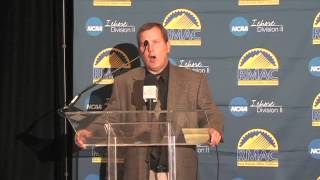 2013 RMAC Football Media Day  Marty Heaton Adams State Speech [upl. by Talya]