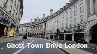 Early Morning Drive in London  Deserted Streets in Central  West End and the City  March 2023 [upl. by Strander]