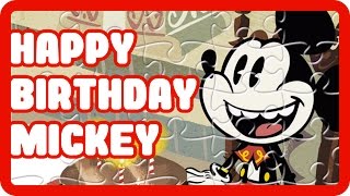 HAPPY BIRTHDAY MICKEY MOUSE Celebrate Disney Mickey Mouse birthday with this Jigsaw Puzzle Game [upl. by Razaile228]