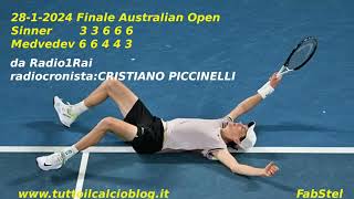 Australian Open alla radio TRIONFO SINNER [upl. by Haeckel]