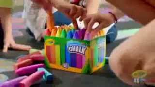 Crayola Washable Sidewalk Chalk Commercials Completion [upl. by Akehsal489]