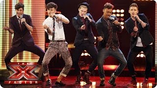 Kingsland Road sing Marry You by Bruno Mars  Live Week 2  The X Factor 2013 [upl. by Erreipnaej839]