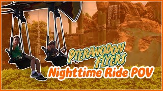 Pteranodon Flyers Nighttime Ride POV  Universal Studios Islands of Adventure Orlando Florida [upl. by Aciretal790]