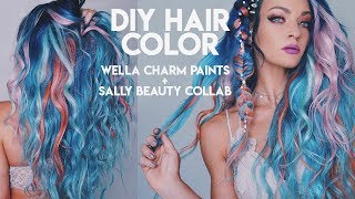 Wella Charm Paints  Sally Beauty Collab  DIY Hair Color [upl. by Hornstein]