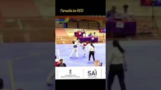 Tarushi Gaur Khelo India National Tarushi Vs Assam taekwondo goldmedal chandigarh kheloindia [upl. by Kcirrad]