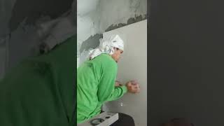 walling tiles installation shortsvideo viral tilingwork [upl. by Maddox]