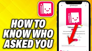 How To Know Who asked You on Tellonym 2024 [upl. by Trudie]