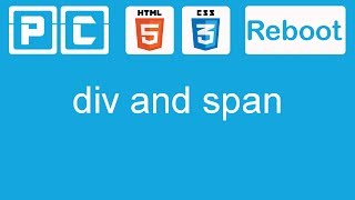 HTML5 and CSS3 beginners tutorial 18  div and span [upl. by Darbee]