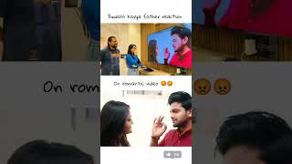 Pleaselike👍subscribe💯🥺Bindass kavya father reaction on romantic video😡📸 bindasskavya reactionvideo [upl. by Adnirual]