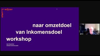 Workshop van inkomensdoel naar omzetdoel [upl. by Annodahs294]