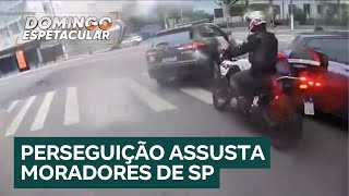 Perseguição policial assusta moradores de cinco bairros de São Paulo [upl. by Whitehurst]