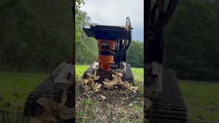 Stump grinding machine [upl. by Adaran]