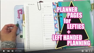 How to setup LeftHanded planning and planners \\ The Planner Peace Project [upl. by Bullard]