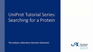 UniProt Tutorial Series Searching for a protein [upl. by Behm]