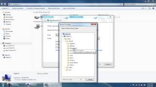 How to Map a Network Drive in Windows 7 [upl. by Nivlem390]