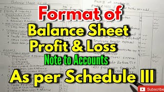 Final Accounts of Companies  Format as per schedule III  For BComBAF MComCA Inter CSCMA [upl. by Riccardo]