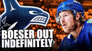 BREAKING NEWS BROCK BOESER OUT FOR GAME 7 WITH BLOOD CLOTTING ISSUE Canucks VS Oilers [upl. by Prunella]